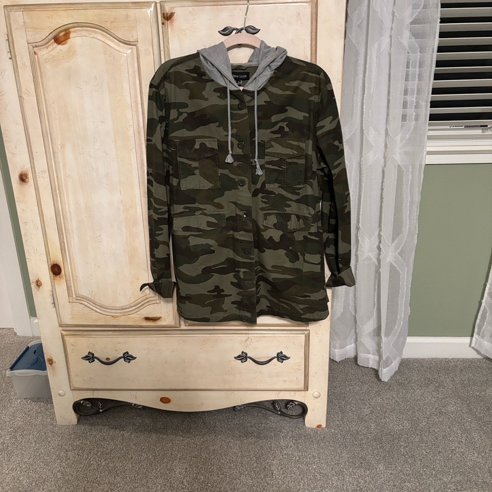 New Look Green and Gray Hoodie